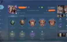 Conta Mobile Legends 172 Skins (Epic, Zodiac, Special)