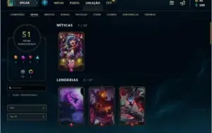 Conta League of Legends LVL 226 | Gold 4 26PDL