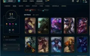 Conta League of Legends LVL 226 | Gold 4 26PDL
