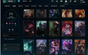 Platina 3 com 130 Champs e 55 Skins ( ADC / MID )