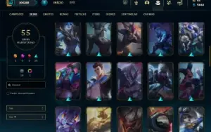 Platina 3 com 130 Champs e 55 Skins ( ADC / MID )