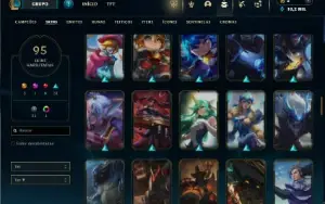 Prata 3 com TODOS os champs e 95 Skins ( ADC / SUP )