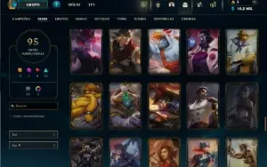 Prata 3 com TODOS os champs e 95 Skins ( ADC / SUP )