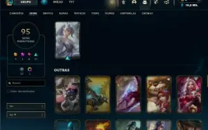 Prata 3 com TODOS os champs e 95 Skins ( ADC / SUP )