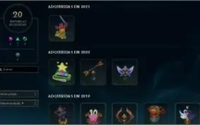 Conta de league of legends - 243 skins -  6 anos de uso.