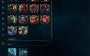 Conta de league of legends - 243 skins -  6 anos de uso.