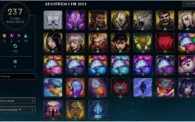 Conta de league of legends - 243 skins -  6 anos de uso.