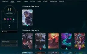 Conta LOL main Zed e Yasuo