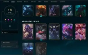 Conta LOL main Zed e Yasuo