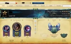 Conta League of Legends - Diamond V / 30 Skins / 4 Pág