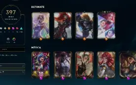 Conta LoL 397 Skins - Lv. 644 - Bronze 1