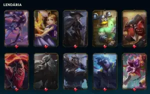 Conta LoL 397 Skins - Lv. 644 - Bronze 1