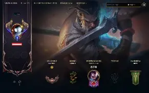 Conta LoL 397 Skins - Lv. 644 - Bronze 1