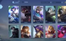 Conta Mobile legends com vários heróis e skin