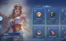 Conta Mobile legends com vários heróis e skin