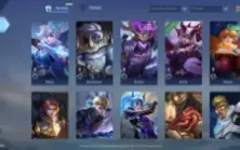 Conta Mobile legends com vários heróis e skin