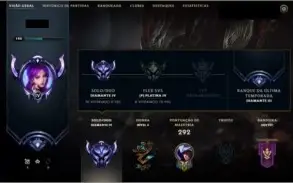 CONTA LEAGUE OF LEGENDS DIAMANTE 4