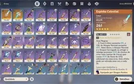 Conta AR55 pity 24 50/50 com 6 personagens 5* e 2 armas 5*