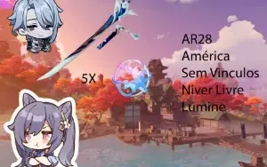 AR28 - Baal + Luz Cortadora + Keqing + 5 tiros