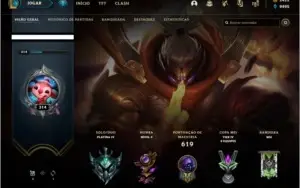 CONTA LOL 147 SKINS COM 2400 DE RP E TODOS CHAMPIONS