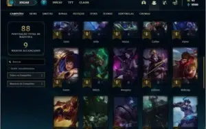 Conta ferro 2 AFUNDADA com 39 champs e 15 skins