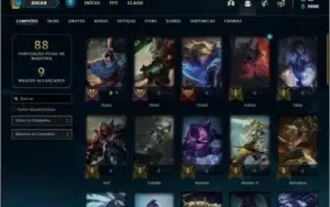 Conta ferro 2 AFUNDADA com 39 champs e 15 skins