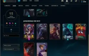 Conta ferro 2 AFUNDADA com 39 champs e 15 skins