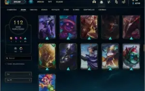 Conta prata 1 com 100 champs e 112 skins +1 Prestigio