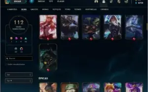 Conta prata 1 com 100 champs e 112 skins +1 Prestigio