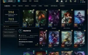 Conta prata 1 com 100 champs e 112 skins +1 Prestigio