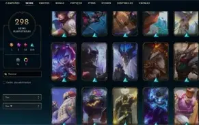 CONTA LOL C/296 SKINS | TAMBÉM POSSUI SKINS NO VALORANT