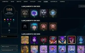 CONTA LOL C/296 SKINS | TAMBÉM POSSUI SKINS NO VALORANT