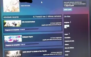 Conta Steam/7 jogos/nenhum banimento/50 reais na carteira