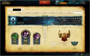 Conta League of Legends Gold 2 Com borda Platina