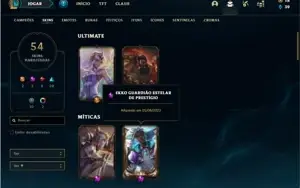 Conta Ouro 3 com 70 Champs e 54 Skins + 2 Prestigios