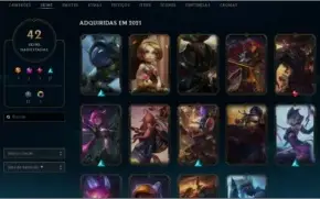 Conta de lol lvl121 d4 com mmr bem alto