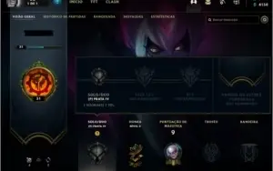 CONTA LOL PARA RUSH ELO