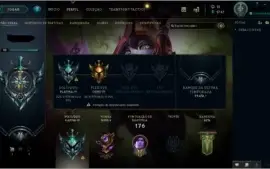 CONTA - LOL (PLATINA IV / SoloDuo e OURO IV / Flex)