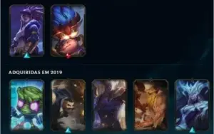 Vendo conta LOL  Diamante I   todos champions 111 skins