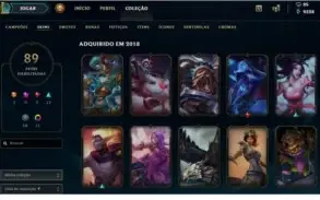 CONTA OURO 5 - TODOS OS CHAMPIONS
