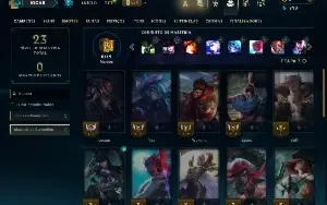 Unranked com 26 Champs e 2 Skins