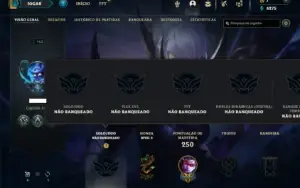 Unranked com 90 Champs e 60 Skins