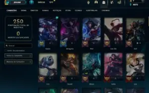 Unranked com 90 Champs e 60 Skins