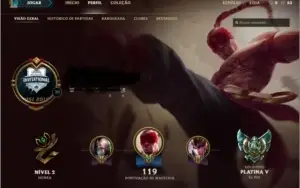 League of Legends - Platina V (S7) - MMR Favorável