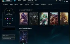 Conta League Of Legends - Smurf platina 2 ultimas seasson