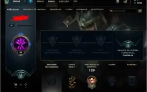 Conta League Of Legends - Smurf platina 2 ultimas seasson