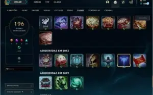 CONTA LEAGUE OF LEGENDS(DIAMANTE 4) + VALORANT (PLATINA1)