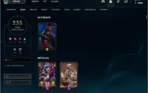 CONTA LEAGUE OF LEGENDS(DIAMANTE 4) + VALORANT (PLATINA1)