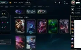 Vendo conta no lol 16 skins 80 icones 1 croma 17 emotes