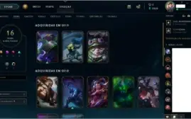 Vendo conta no lol 16 skins 80 icones 1 croma 17 emotes
